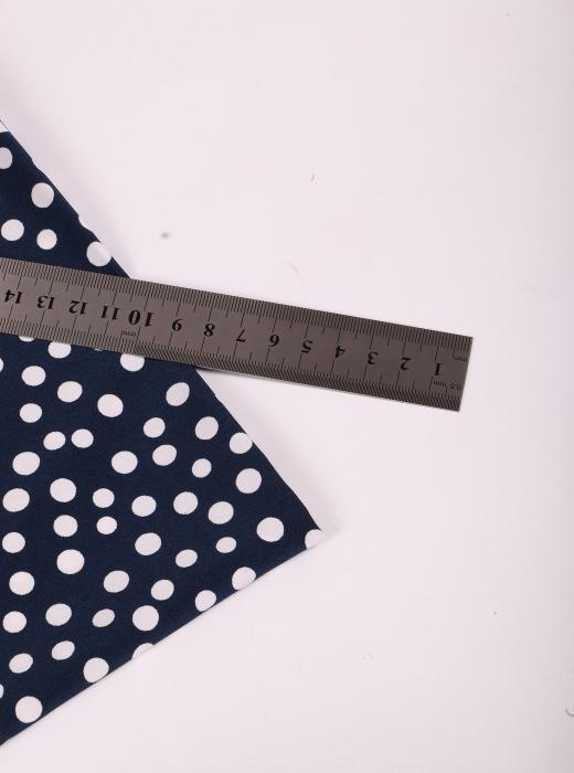 Индо принт "Рассыпной горох" (БЕЛЫЙ ГОРОХ НА МОРСКОМ СИНЕМ - ОТ 0,5 ДО 0,7 СМ - 1)