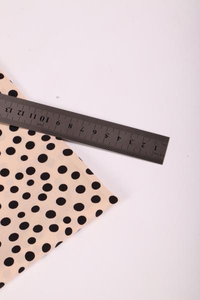 Индо принт "Рассыпной горох" (ЧЕРНЫЙ ГОРОХ НА ПУДРЕ - ОТ 0,5 ДО 0,7 СМ - 15)