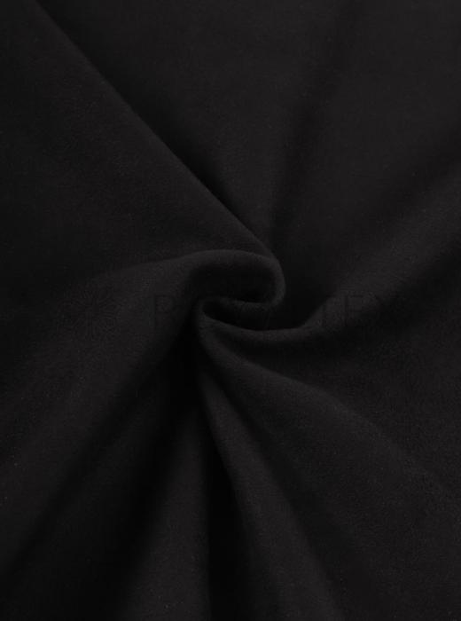 Замша на трикотаже (ЧЕРНЫЙ - 1)