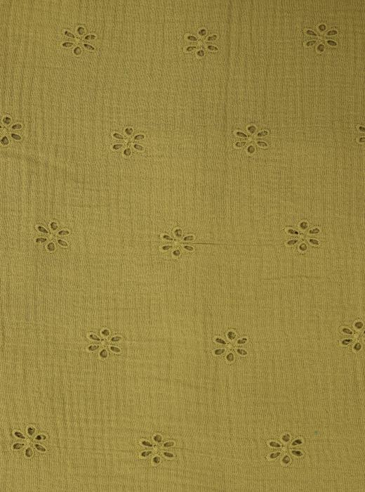 Муслин с вышивкой (ЖЕЛТО-ЗЕЛЕНЫЙ - 13)