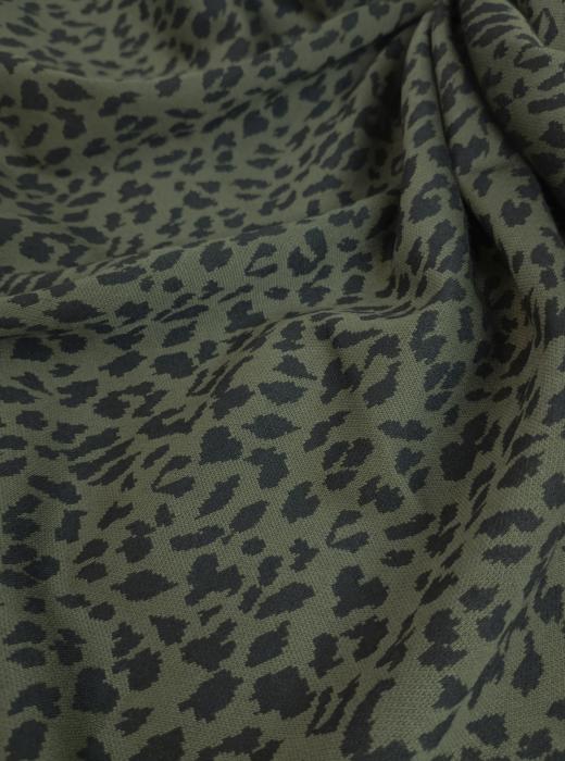 Жаккард принт RT8 (ЛЕОПАРД ХАКИ)