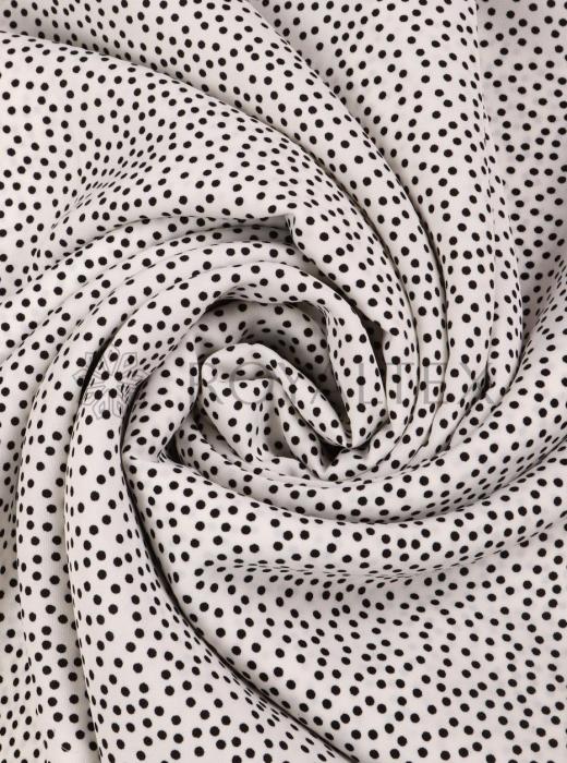 Софт принт "Песок" (ЧЕРНЫЙ ГОРОХ НА БЕЛОМ - 0,2 СМ - 6)