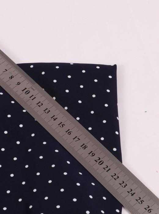 Софт принт "Средний горох" (БЕЛЫЙ ГОРОХ НА ТЕМНО-СИНЕМ - 0,3 СМ - 5)