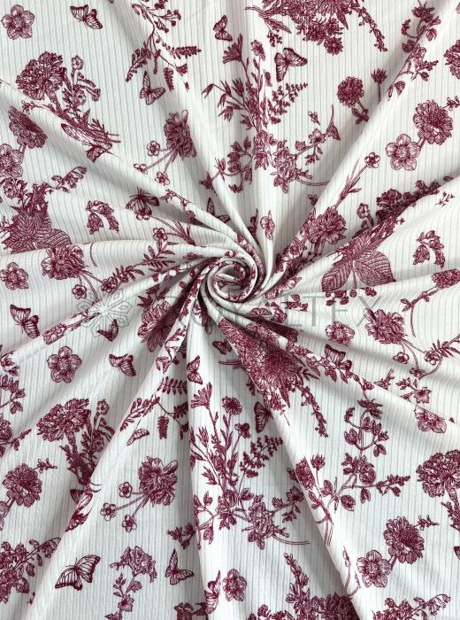 Лапша принт вискозная RT40 (ДИОР БОРДО)
