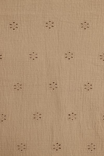 Муслин с вышивкой (КАРАМЕЛЬНЫЙ - 9)