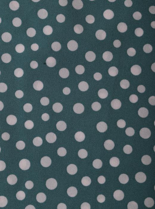 Индо принт "Рассыпной горох" (БЕЛЫЙ ГОРОХ НА БИРЮЗОВОМ - ОТ 0,5 ДО 0,7 СМ - 5)