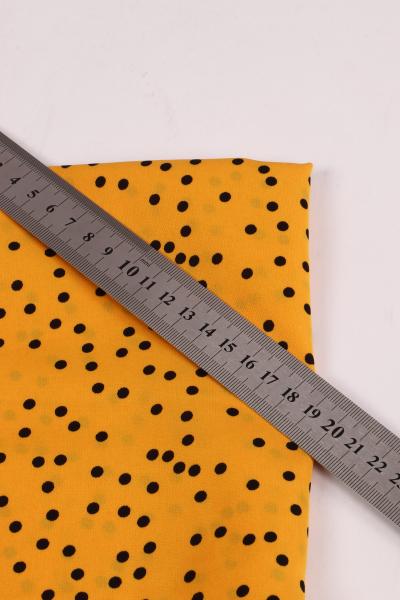 Софт принт "Средний горох" (ЧЕРНЫЙ ГОРОХ НА ЖЕЛТОМ - 0,4 СМ - 9)