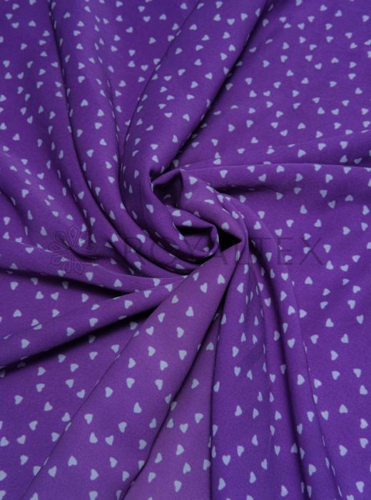 Софт принт (ФИОЛЕТОВЫЙ "МЕЛКИЕ СЕРДЦА" - 8)