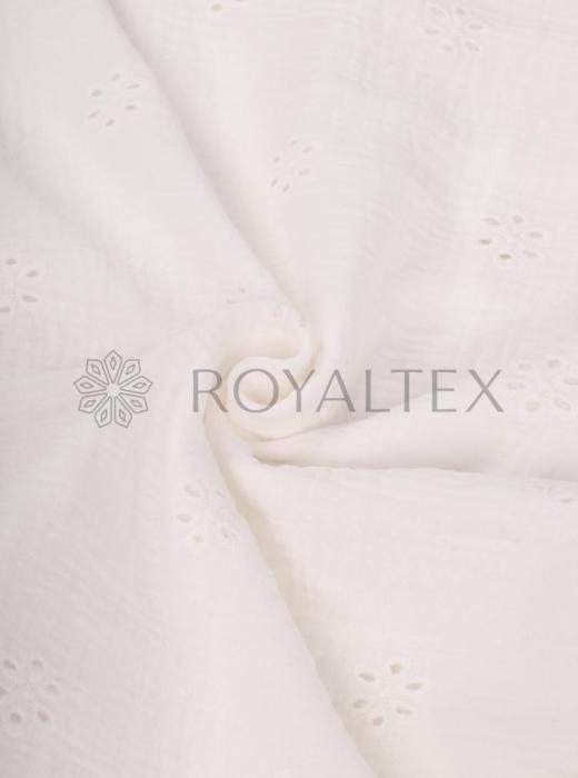 Муслин с вышивкой (БЕЛЫЙ - 1)