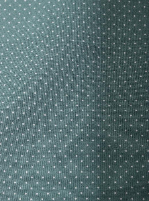 Индо принт "Крапинки" (БЕЛЫЙ ГОРОХ НА ЗЕЛЕНОМ - 0,1 СМ - 18)