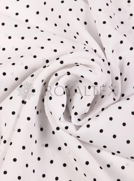 Софт принт "Средний горох" (ЧЕРНЫЙ ГОРОХ НА БЕЛОМ - 0,3 СМ - 18)