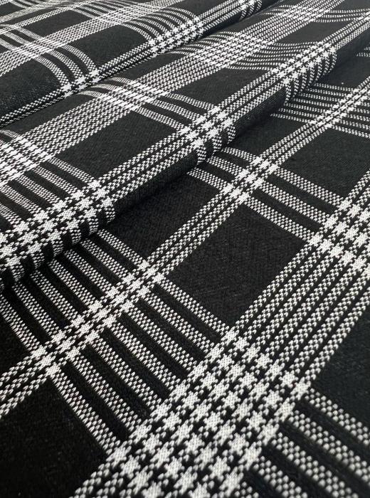 Жаккард принт RT8 (КЛЕТКА ЧЕРНЫЙ)