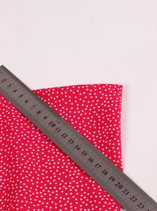 Софт принт "Песок" (БЕЛЫЙ ГОРОХ НА МАЛИНОВОМ - 0,2 СМ - 7)