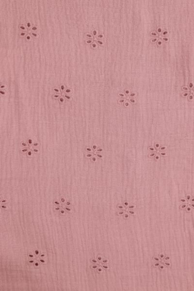 Муслин с вышивкой (ПЫЛЬНАЯ РОЗА - 10)