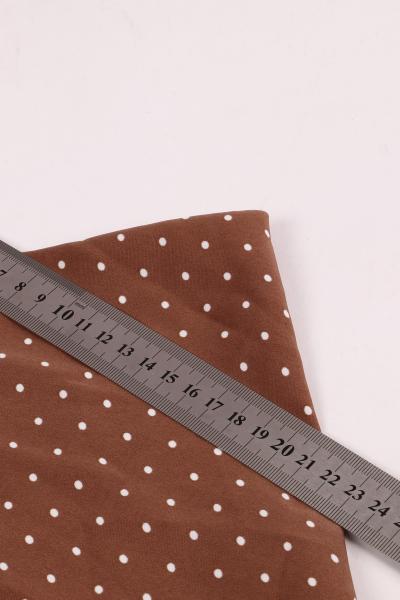 Софт принт "Средний горох" (БЕЛЫЙ ГОРОХ НА КОРИЧНЕВОМ - 0,3 СМ - 9)