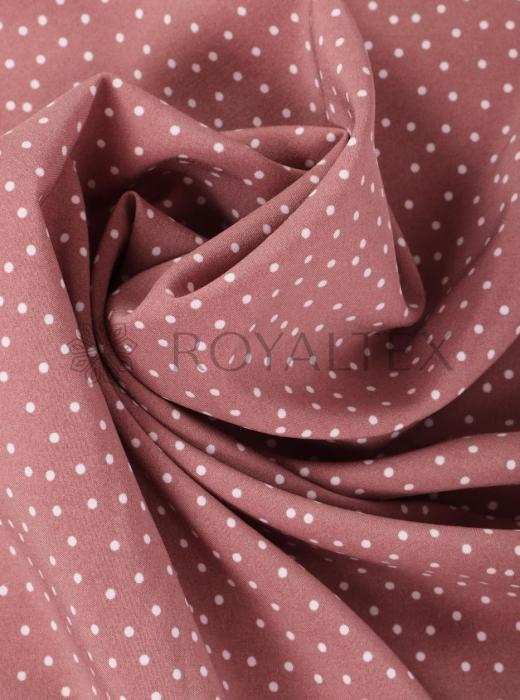 Индо принт "Средний горох" (БЕЛЫЙ ГОРОХ НА ТЕМНО-БЕЖЕВОМ - 0,2 СМ - 19)