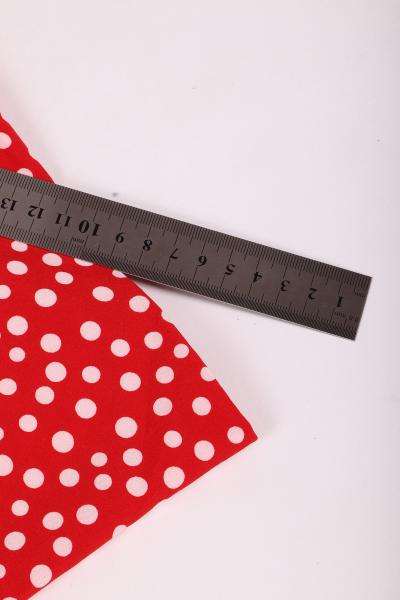 Индо принт "Рассыпной горох" (БЕЛЫЙ ГОРОХ НА КРАСНОМ - ОТ 0,5 ДО 0,7 СМ - 32)