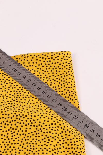 Софт принт "Песок" (ЧЕРНЫЙ ГОРОХ НА ЖЕЛТОМ - 0,2 СМ - 5)