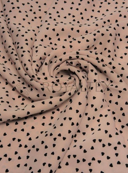 Софт принт (СВЕТЛО-КОРИЧНЕВЫЙ "МЕЛКИЕ СЕРДЦА" - 13)