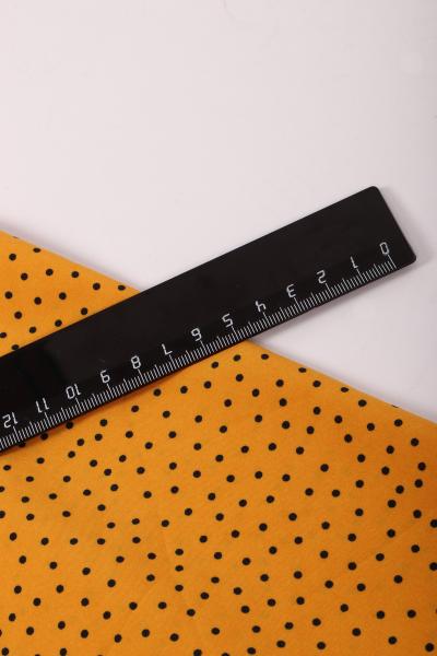 Индо принт "Средний горох" (ЧЕРНЫЙ ГОРОХ НА ЖЕЛТОМ - 0,2 СМ - 24)