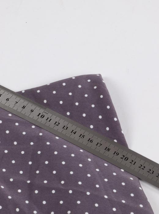 Софт принт "Средний горох" (БЕЛЫЙ ГОРОХ НА СЕРОМ - 0,3 СМ - 3)