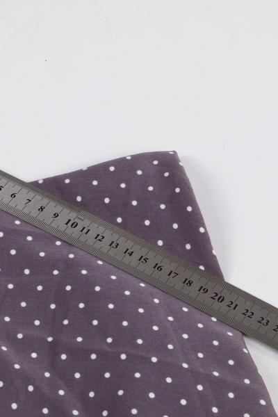 Софт принт "Средний горох" (БЕЛЫЙ ГОРОХ НА СЕРОМ - 0,3 СМ - 3)