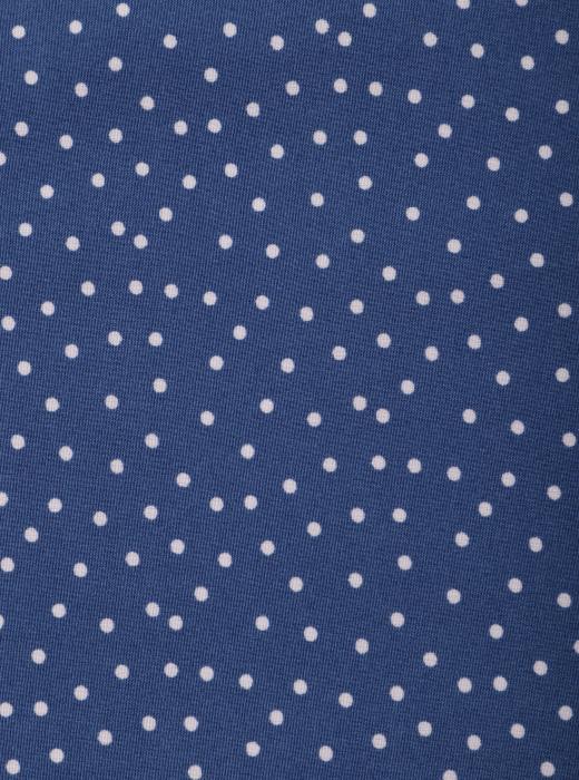 Индо принт "Средний горох" (БЕЛЫЙ ГОРОХ НА СИНЕМ - 0,2 СМ - 23)