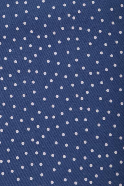 Индо принт "Средний горох" (БЕЛЫЙ ГОРОХ НА СИНЕМ - 0,2 СМ - 23)