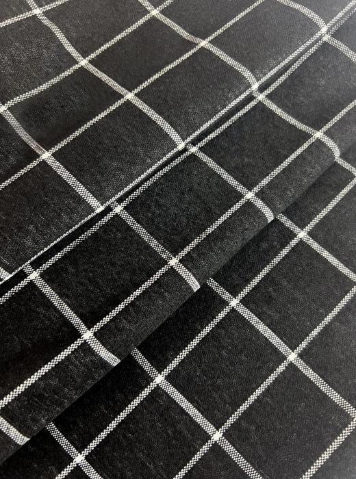 Жаккард принт RT8 (КЛЕТКА ЧЕРНО-БЕЛЫЙ )