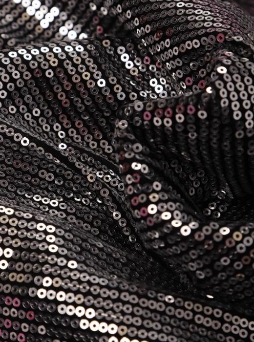 Пайетки на масле (ЧЕРНО-СЕРЕБРИСТЫЙ - 8)