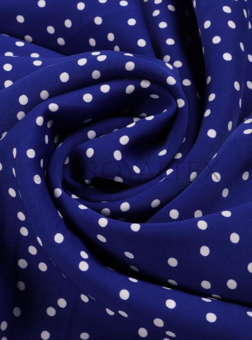 Софт принт "Средний горох" (БЕЛЫЙ ГОРОХ НА СИНЕМ - 0,4 СМ - 8)