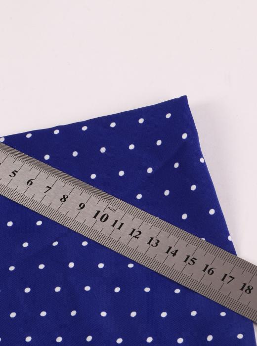 Софт принт "Средний горох" (БЕЛЫЙ ГОРОХ НА СИНЕМ - 0,3 СМ - 14)