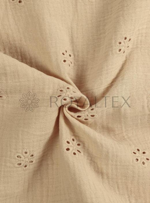 Муслин с вышивкой (ВАНИЛЬНЫЙ - 3)