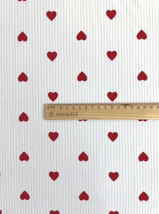 Лапша принт вискозная RT40 (СЕРДЦА КРАСНЫЕ)
