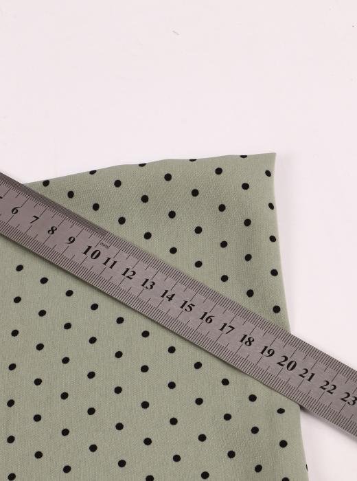 Софт принт "Средний горох" (ЧЕРНЫЙ ГОРОХ НА МАЛАХИТОВОМ - 0,3 СМ - 8)