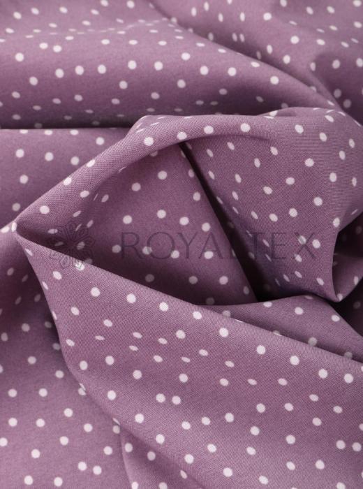 Индо принт "Средний горох" (БЕЛЫЙ ГОРОХ НА ПЫЛЬНО-СИРЕНЕВОМ - 0,2 СМ - 41)