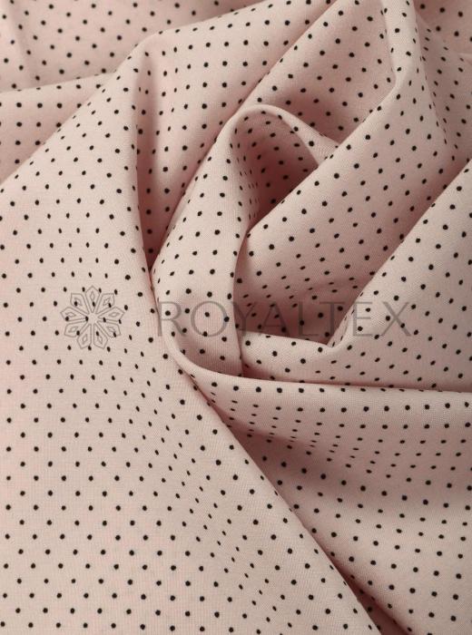 Индо принт "Крапинки" (ЧЕРНЫЙ ГОРОХ НА БЕЖЕВОМ - 0,1 СМ - 4)
