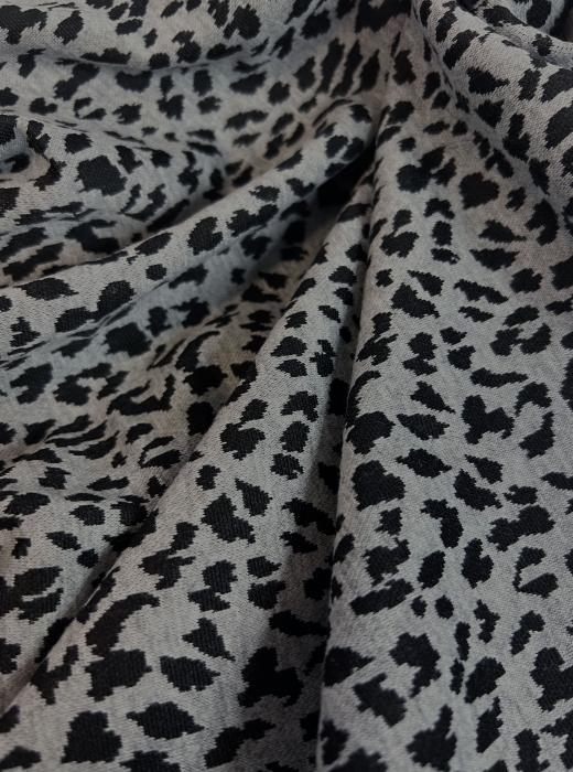 Жаккард принт RT8 (ЛЕОПАРД СЕРЫЙ)
