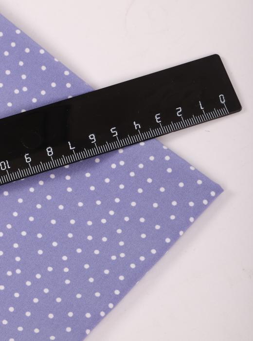 Индо принт "Средний горох" (БЕЛЫЙ ГОРОХ НА ФИОЛЕТОВОМ - 0,2 СМ - 42)
