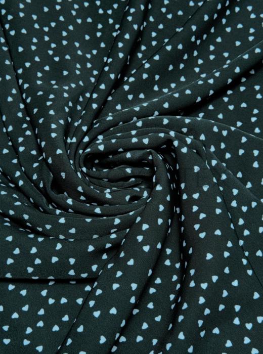 Софт принт (ТЕМНО-ЗЕЛЕНЫЙ "МЕЛКИЕ СЕРДЦА" - 10)