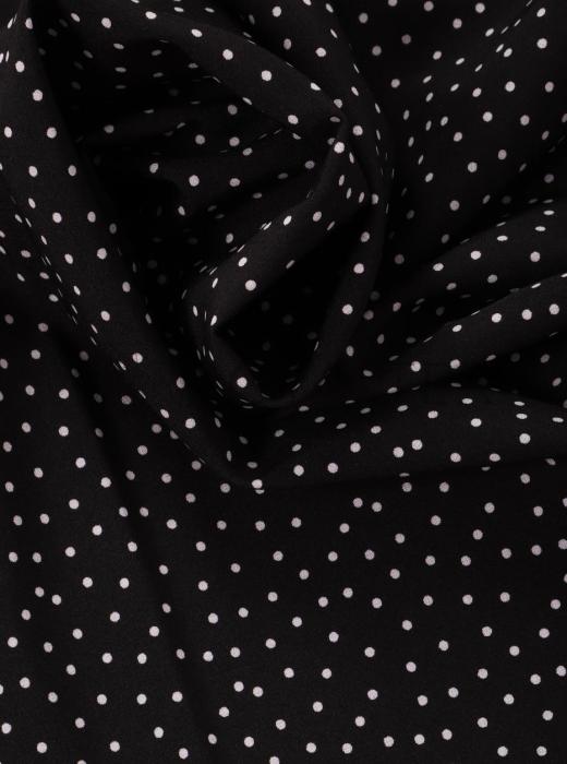 Индо принт "Средний горох" (БЕЛЫЙ ГОРОХ НА ЧЕРНОМ - 0,2 СМ - 16)