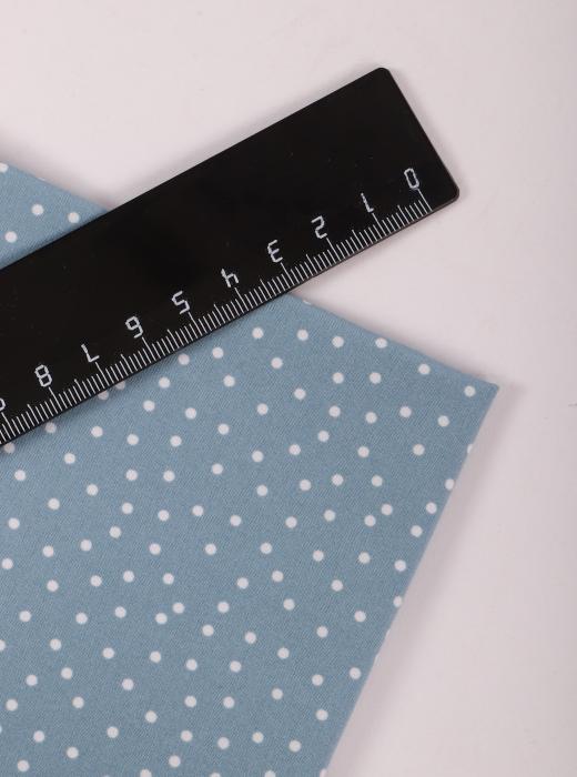 Индо принт "Средний горох" (БЕЛЫЙ ГОРОХ НА МЯТНОМ - 0,2 СМ - 43)