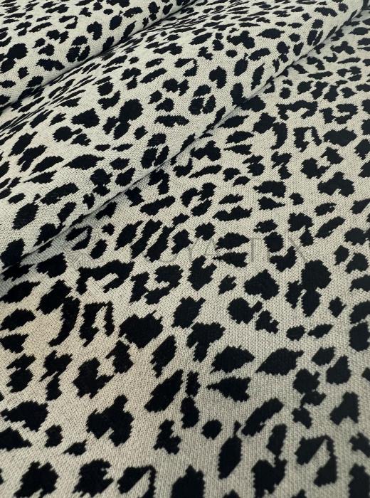 Жаккард принт RT8 (ЛЕОПАРД БЕЖЕВЫЙ)