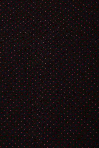 Индо принт "Крапинки" (КРАСНЫЙ ГОРОХ НА ЧЕРНОМ - 0,1 СМ - 17)