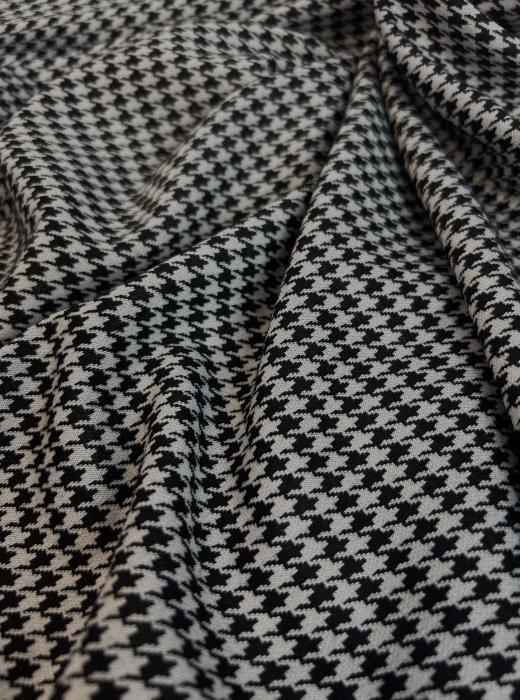 Жаккард принт RT8 (ЛАПКА 5 ММ ЧЕРНО-БЕЛАЯ)