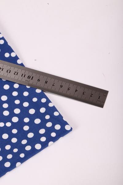 Индо принт "Рассыпной горох" (БЕЛЫЙ ГОРОХ НА СИНЕМ - ОТ 0,5 ДО 0,7 СМ - 29)