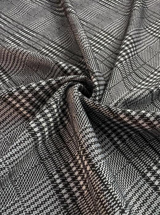 Жаккард принт RT8 (КЛЕТКА ТЕМНО-СЕРЫЙ)