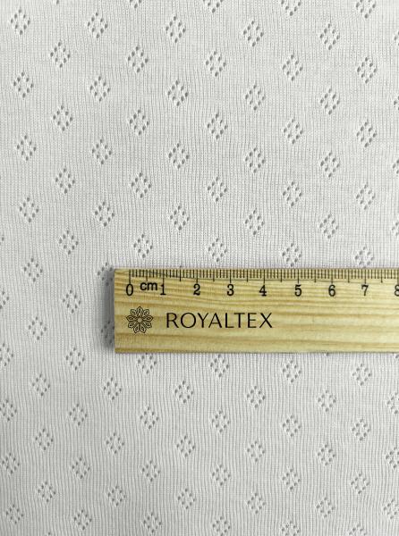 24/1 Пенье рибана трансферная (РОМБИКИ, МОЛОЧНЫЙ - 98000)