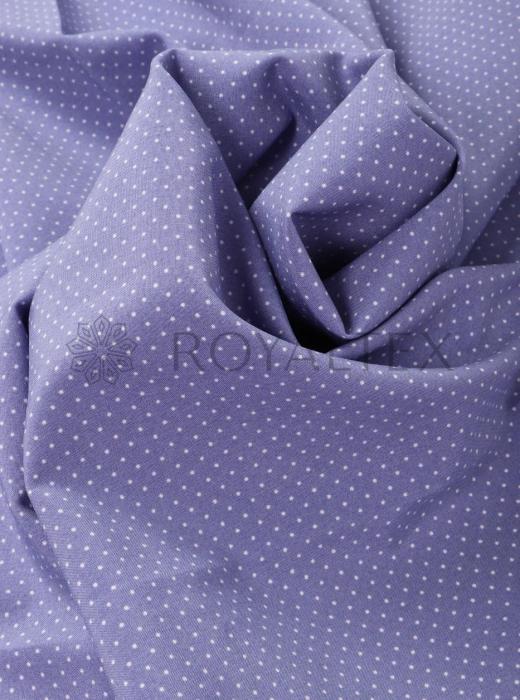 Индо принт "Крапинки" (БЕЛЫЙ ГОРОХ НА ФИОЛЕТОВОМ - 0,1 СМ - 23)