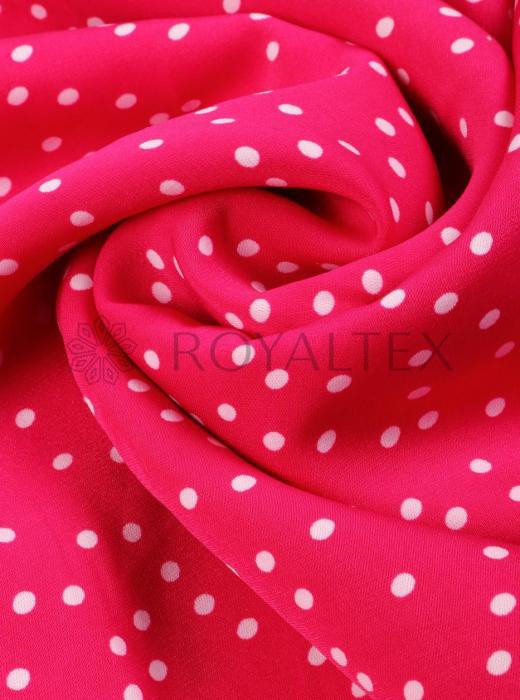 Софт принт "Средний горох" (БЕЛЫЙ ГОРОХ НА МАЛИНОВОМ - 0,4 СМ - 6)